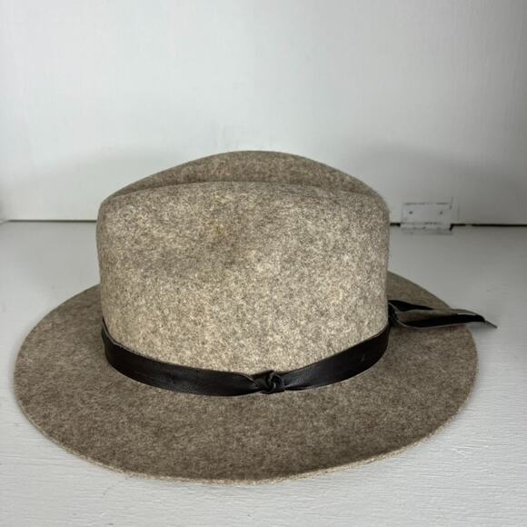 ORVIS 100% Wool Fedora Hat with Trim Women\'s Size Large Tan main image 7